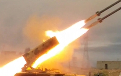Pháo phản lực ТОs-1А của Nga khoe uy lực cực mạnh ở Palmyra, Syria
