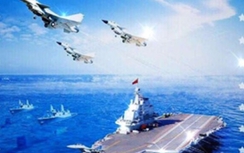 Trung Quốc đưa nhầm tàu, máy bay của Nga,Mỹ vào áp phích cổ động