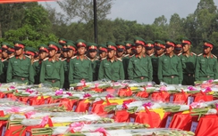107 hài cốt liệt sĩ ở Lào được đưa về quê mẹ an táng