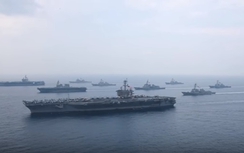 VIDEO: Răn đe Triều Tiên, 2 hạm đội tàu sân bay Mỹ hợp chiến