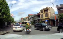Truy đuổi "siêu tốc độ" giữa CSGT với xe taxi ở Uông Bí