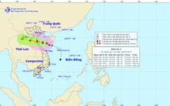 Tâm bão số 2 cách bờ biển Thanh Hóa-Hà Tĩnh 290km