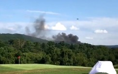 Video: Rơi trực thăng ở Charlottesville, Mỹ 2 người thiệt mạng