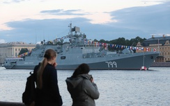 Tàu hộ vệ Nga bắn hạ tên lửa trong tập trận ở Biển Baltic