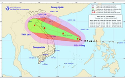 Bão số 10 giật cấp 16 uy hiếp các tỉnh miền Trung