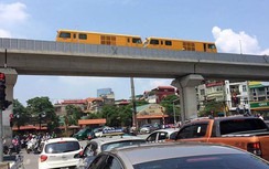 Đường sắt Cát Linh-Hà Đông: Lần đầu chạy thử toa xe công trình