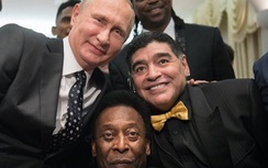 Video: Ông Putin trò chuyện với các cựu sao bóng đá Pele, Maradona