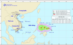 Bão Kai-Tak giật cấp 10 áp sát biển Đông