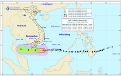 Bão Tembin suy yếu, hoàn lưu gây mưa lớn ở Nam bộ