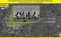 Vệ tinh Israel chụp ảnh máy bay Su-57 của Nga ở Syria
