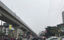 Phân luồng hàng loạt tuyến đường để thi công ga ngầm Cát Linh