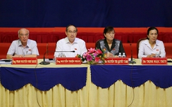 Bí thư Thành ủy Nguyễn Thiện Nhân tiếp xúc cử tri Thủ Thiêm