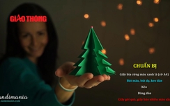 Video: Cách làm cây thông Noel 3D đơn giản, đẹp lung linh