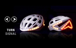 Mũ bảo hiểm xe đạp gắn đèn tín hiệu, đèn phanh