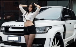 Mỹ nữ eo con kiến thuần phục Range Rover dữ dằn