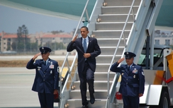 Chủ tịch nước Trần Đại Quang chủ trì lễ đón Tổng thống Mỹ Obama
