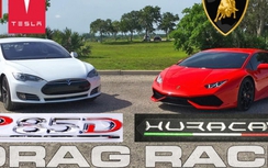 Xe điện Tesla Model S chạy nhanh hơn “siêu bò” Huracan?