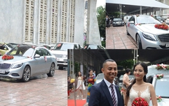 Chí Anh dùng Mercedes-Benz S500 đón cô dâu Khánh Linh