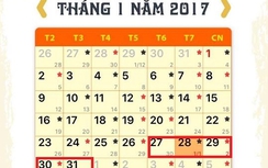 Lịch nghỉ Tết nguyên đán Đinh Dậu 2017: Có thể tới 10 ngày