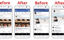 Facebook bất ngờ có thay đổi lớn, xanh thành trắng, vuông thành tròn