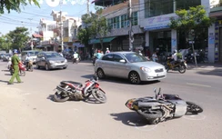 Nguyên nhân vụ ô tô tông liên hoàn 5 xe máy ở Bình Định