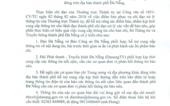 Ban hành văn bản trái luật, Sở TT&TT Đà Nẵng xin lỗi báo chí
