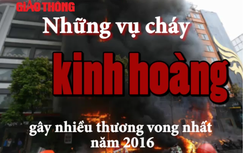 Video: Những vụ cháy kinh hoàng nhất năm 2016