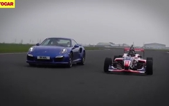 Màn "song đấu" giữa Porsche 911 Turbo S và xe đua công thức 4