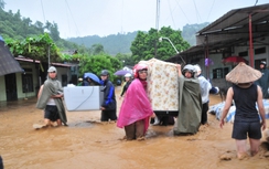 Ảnh: TP Lào Cai ngập trong nước lũ