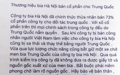 Nói xấu bia Hà Nội trên facebook bị phạt 12,5 triệu đồng