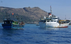 Nghệ An: Cứu 18 thuyền viên trên tàu cá trôi dạt