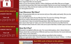 Hơn 1.900 máy tính ở Việt Nam nhiễm mã độc WannaCry