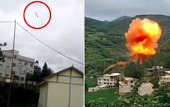 VIDEO: Mảnh vỡ tên lửa Trường Chinh nổ tung giữa khu dân cư TQ