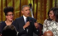 Video Tổng thống Mỹ ngẫu hứng hát khiến phu nhân "tròn mắt" ngạc nhiên