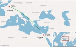 TIn mới vụ máy bay Ai Cập mất tích sau khi rời Paris