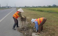 Tuyến đường nghìn tỷ ở Ninh Bình sạch cỏ sau phản ánh
