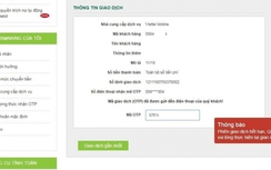 Giao dịch chuyển khoản của Vietcombank bị lỗi do Viettel "quá tải"