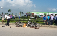 Hai xe máy tông nhau nát vụn, 1 phụ nữ tử vong tại chỗ