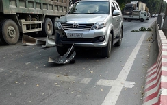 Hà Nội: Tai nạn liên hoàn, nhiều ô tô hư hỏng nặng
