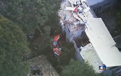 Bốn người chết tại chỗ vì trực thăng rơi trúng nhà