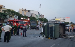 Xe chở cảnh sát gặp TNGT, 2 chiến sĩ trọng thương ở Đà Nẵng