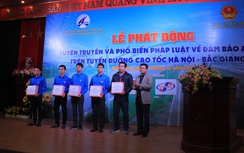 Phát động ATGT trên tuyến cao tốc Hà Nội - Bắc Giang