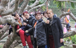 Lễ hội đền Thượng Lào Cai: Trèo cây, trèo tượng đá để... chụp ảnh