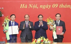 Trao quyết định bổ nhiệm hai tân Phó Thủ tướng Chính phủ