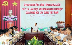 Doanh nghiệp Tổng Hội Xây dựng Việt Nam tìm kiếm cơ hội đầu tư tại Bạc Liêu