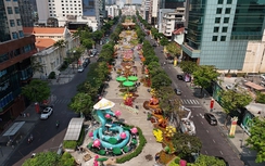 Thành phố Hồ Chí Minh: Toàn cảnh đường hoa Nguyễn Huệ trước ngày khai mạc