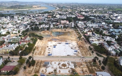 Thành phố Quảng Ngãi: Gần 700 người ngày đêm thi công đường và Quảng trường Phạm Văn Đồng