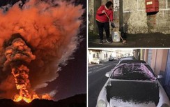 Núi lửa phun trào 4 lần trong 6 ngày, người dân xám mặt vì tro