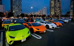 Hơn 200 siêu xe Lamborghini hội tụ tại Nhật Bản.