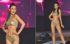 Ngân Anh trình diễn bikini, khoe vòng ba cả mét tại Miss Intercontinental
